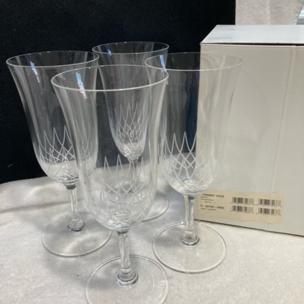 - Waterford/Vera Wang Infinity Iced Beverage Crystal Glassware-Set of 4
